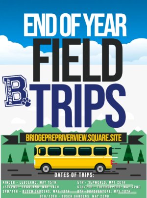 End of year field trip information is now available! 